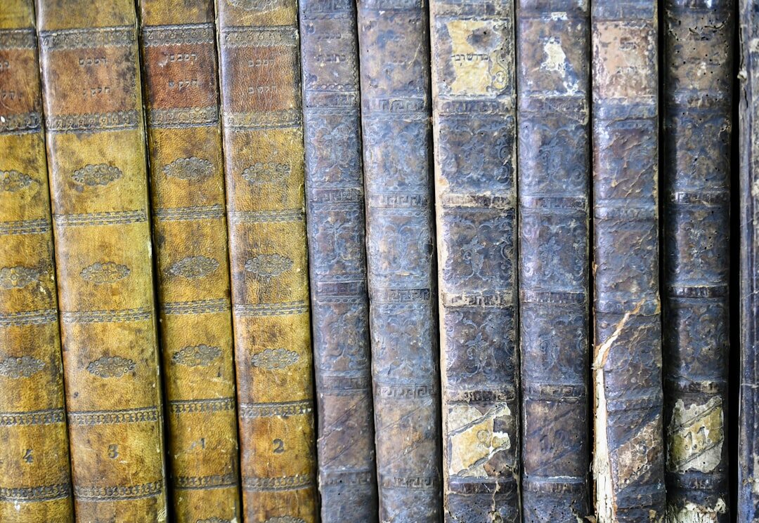 old bookstore shelves